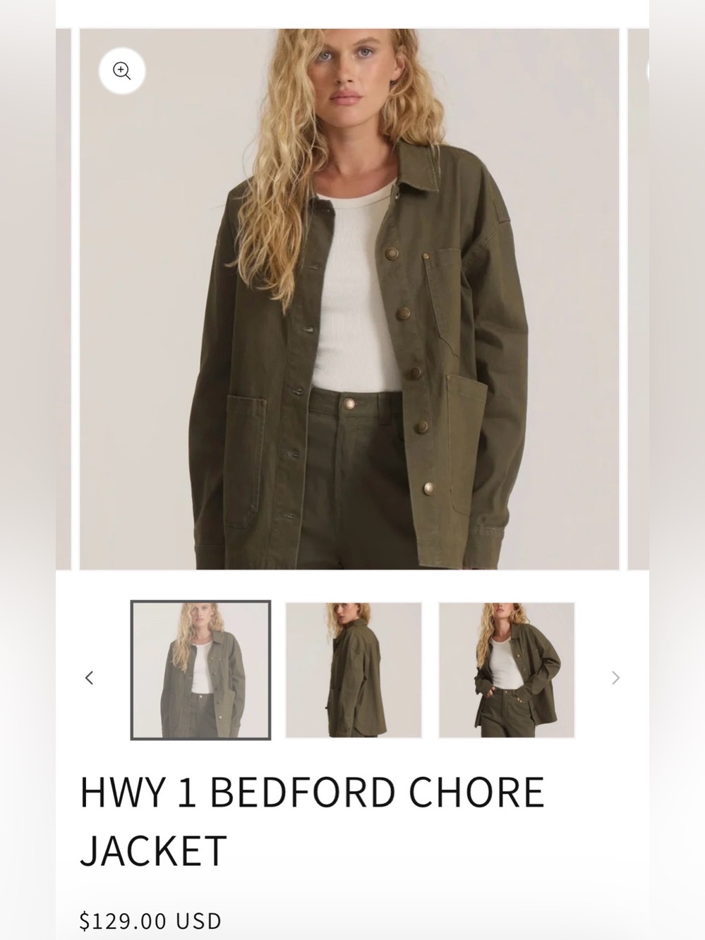 Roark Bedford Chore Jacket - Olive